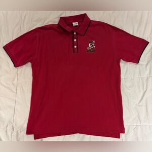 Vintage 2000 Warner Bros Studio Mens M Taz Tasmanian Devil Golf Polo Shirt